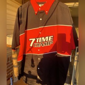 Vintage Dale Earnhardt 7 Time Champion Winners Circle Button Down Shirt Sz 2XL